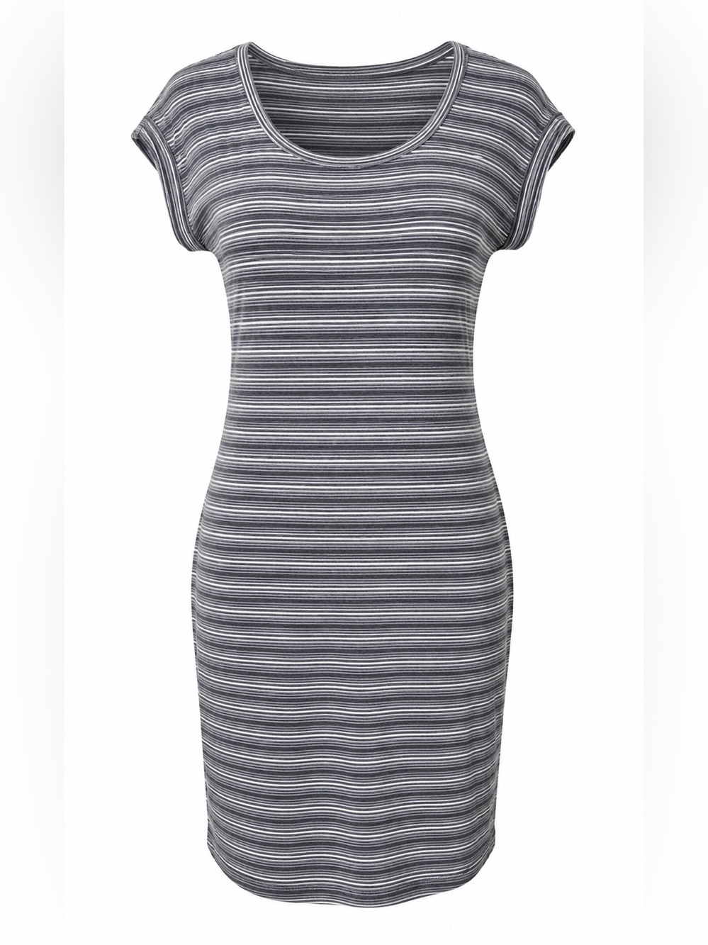 Loft grey striped dress, medium